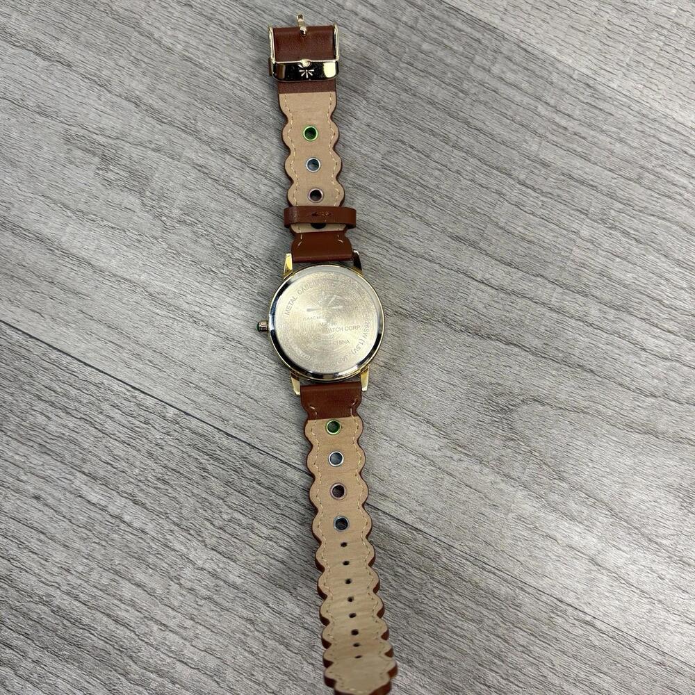 Isaac Mizrahi x Crayola Designer Watch - Gold Tone & Colorful Grommet Leather - Picture 10 of 11